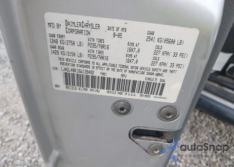 2006 Jeep Liberty Sport z USA, uszkodzony, nr VIN 1J4GL48K16W139492